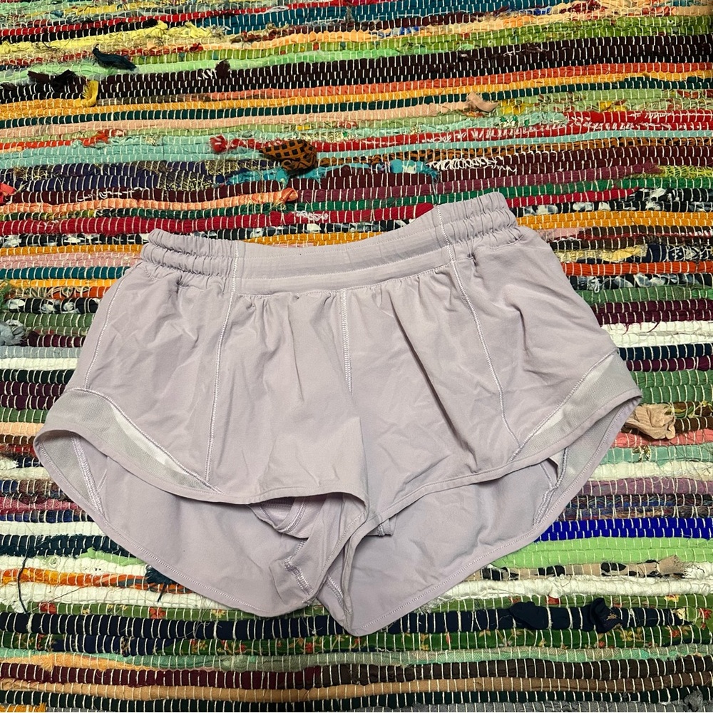purple lululemon shorts
